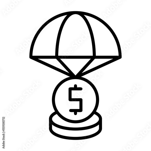 Bailout Outline Style Icon