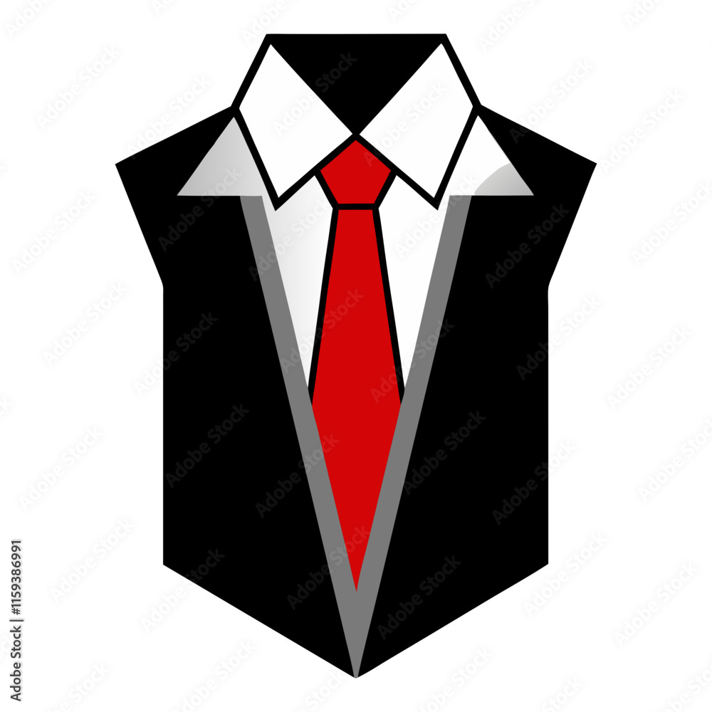 black suit with red tie vector, vector illustration of a black suit with a white shirt and bold red tie, designed in a minimal and formal flat style.
black suit with red tie vector, vector illustration of a black suit with a white shirt and bold red tie, designed in a minimal and formal flat style.