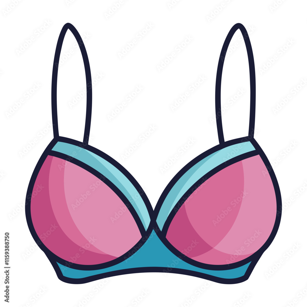 pink and blue bra with thin straps, vector illustration of a pink and blue bra featuring thin straps and a supportive design, perfect for lingerie and fashion themes.
pink and blue bra with thin straps, vector illustration of a pink and blue bra featuring thin straps and a supportive design, perfect for lingerie and fashion themes.