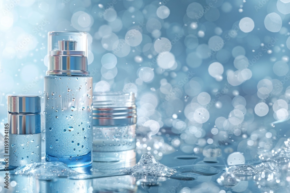 Clean and clear skincare products with blue tint, suitable for face care regimen. Clean and clear skincare products with blue tint, suitable for face care regimen.