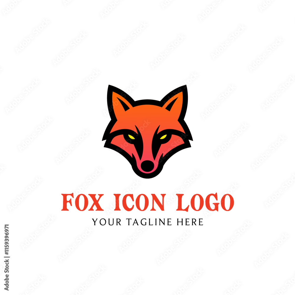 Obraz premium a stylized abstract representation of a fox