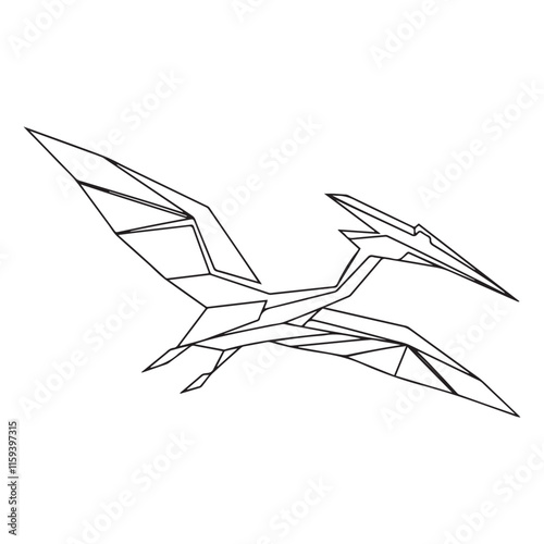 Coloring book for children, Pteranodon