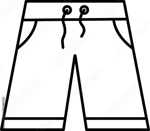 Swimming trunks icon. Dress signs and symbols.