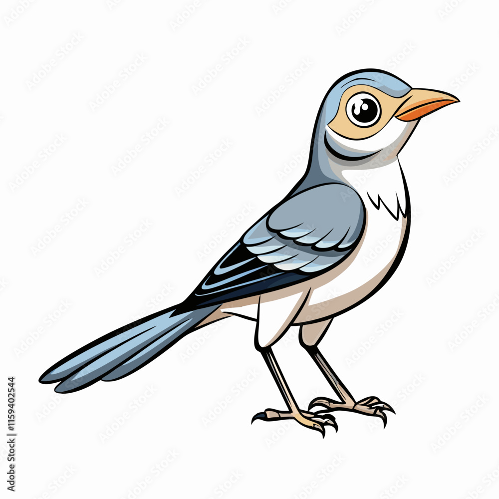 Obraz premium illustration of a Northern Mockingbird