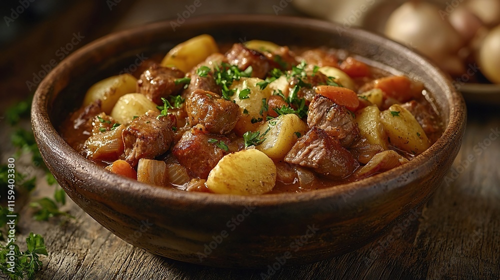 traditional irish stew close-up traditional irish stew close-up