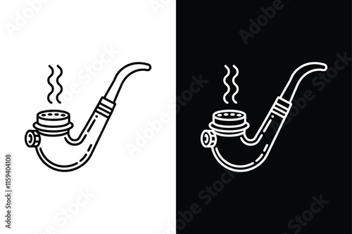 Pipe Dope icon vector on White Background ,Vector Art Illustration on white background.