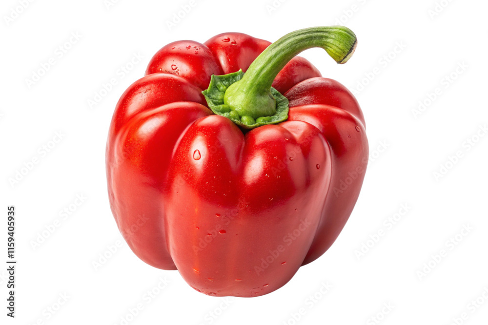 red capsicum isolated on white background red capsicum isolated on white background