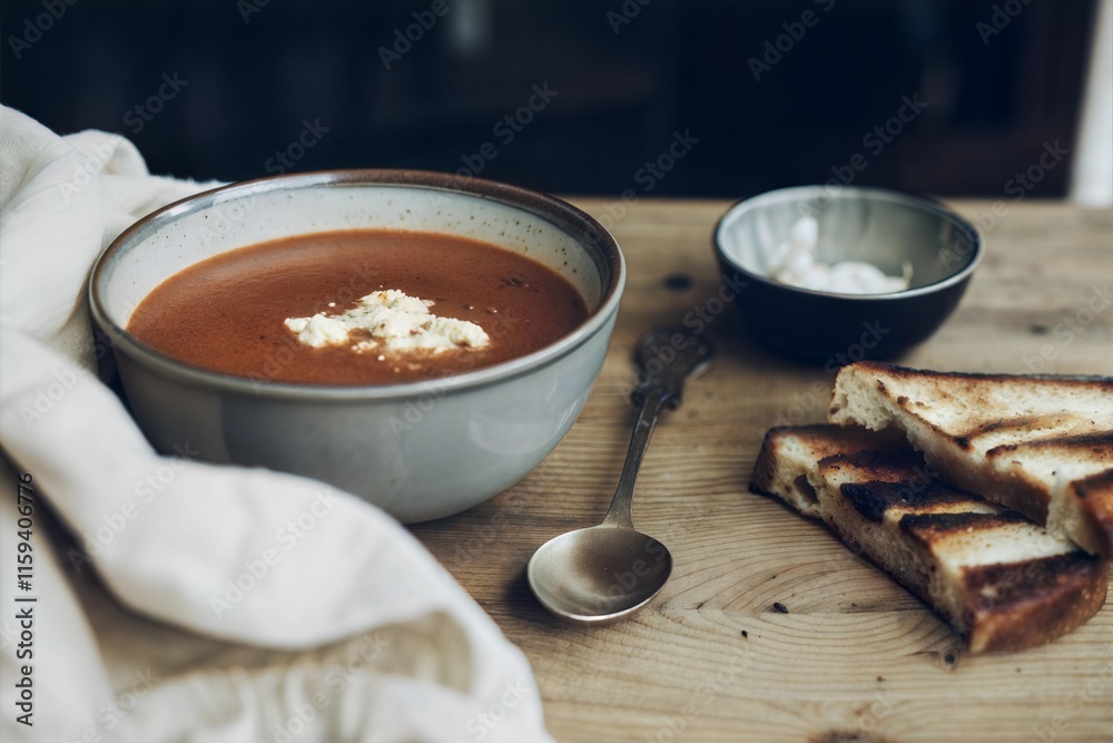 Roasted Tomato Soup with Bread Roasted Tomato Soup with Bread