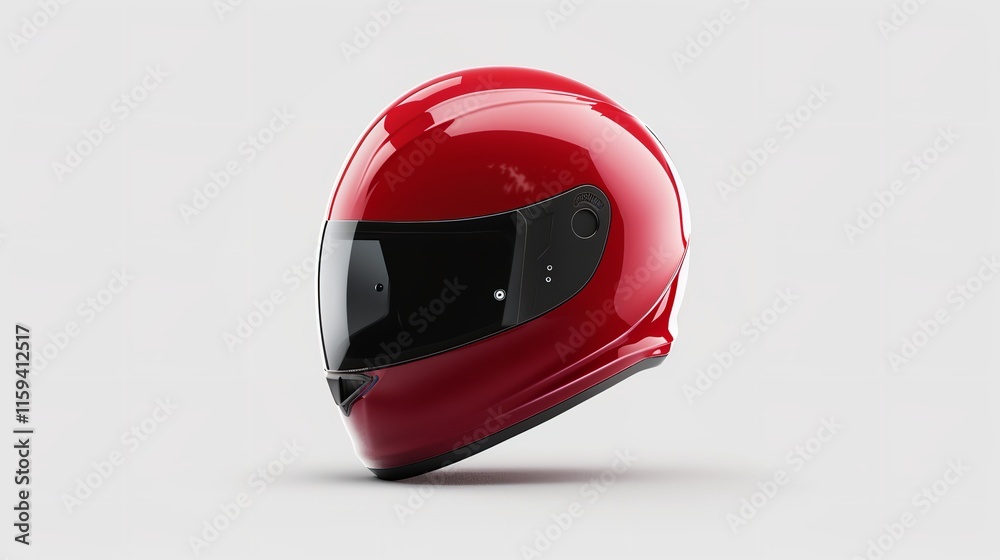 Helmet Mockup against a white backdrop, Generative Ai. Helmet Mockup against a white backdrop, Generative Ai.