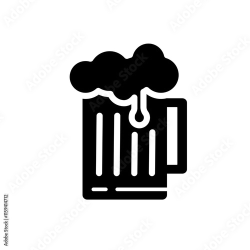 beer mug simple vector icon