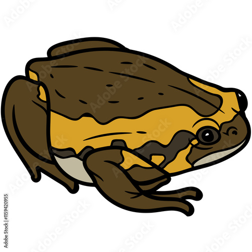 illustration of a cartoon frog photo