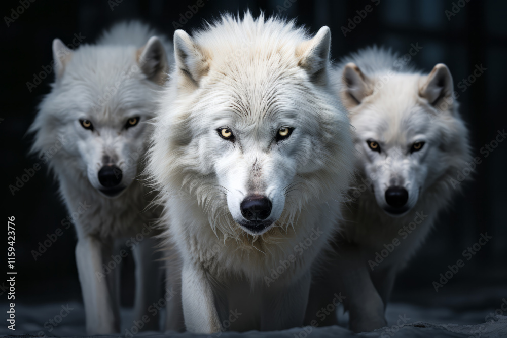 Obraz premium Wolf Wild Animal Portrait Fierce Power