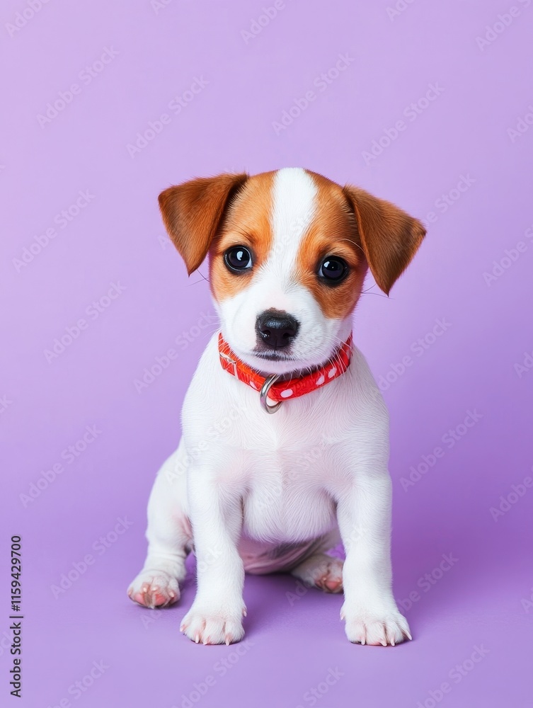 Russell Terrier Puppy Isolated on Purple - Adorable Russell terrier puppy, small, playful, cute, sitting, isolated on a purple background. Perfect for pet-related projects. Russell Terrier Puppy Isolated on Purple - Adorable Russell terrier puppy, small, playful, cute, sitting, isolated on a purple background. Perfect for pet-related projects.