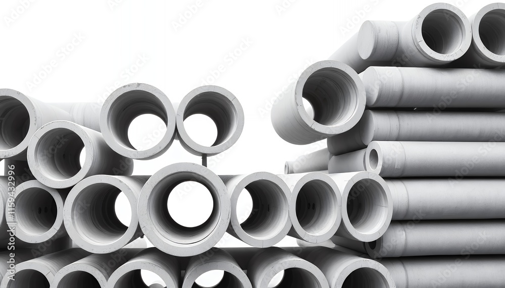 Concrete Pipes - a Minimalist Study in Gray Concrete Pipes - a Minimalist Study in Gray