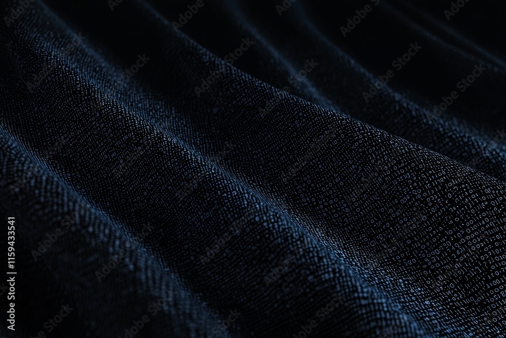Fototapeta premium A backdrop of a computer screen featuring blue binary code.