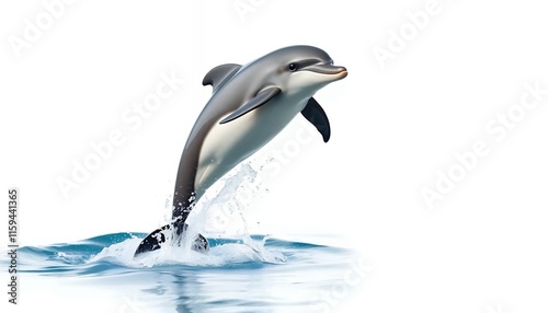 Dolphin's Graceful Leap - a Vibrant Aquatic Scene photo