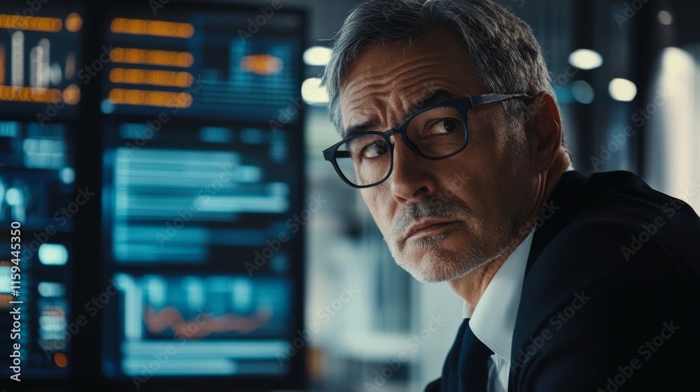 Fototapeta premium Professional Consultant Analyzing Data Protection Policies