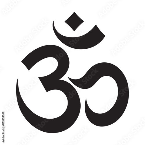 Om Symbol  A Classic Spiritual Design Icon