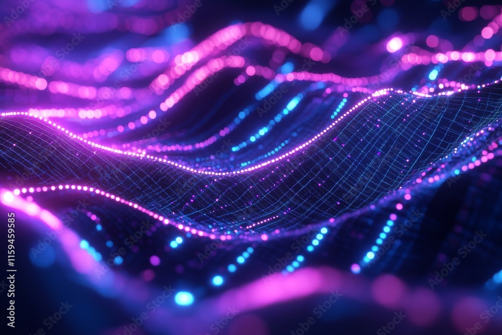 custom made wallpaper toronto digitalDynamic Neon Lines and Geometric Patterns in a Futuristic Technology Backgroun