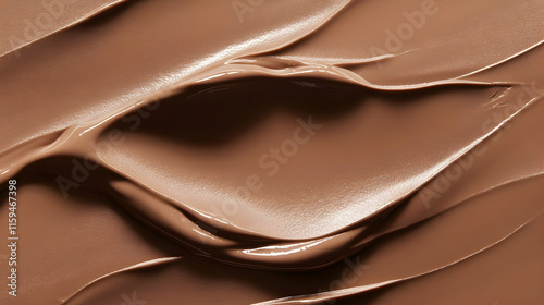 Radiant Mocha mousse color 2025 gradient background with soft glowing edges, blended light tones and an ethereal floating sensation photo