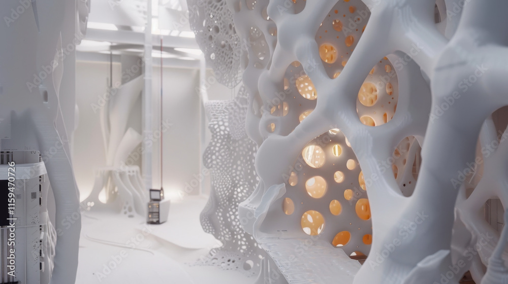 Obraz premium futuristic abstract 3d printing