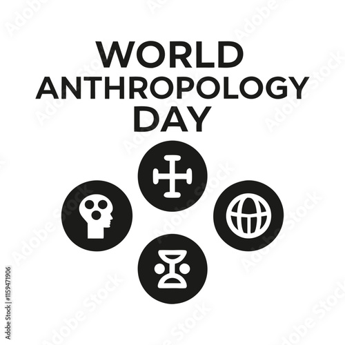 World anthropology day Background Template design for Poster or Banner