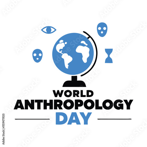 World anthropology day Background Template design for Poster or Banner
