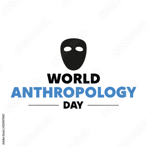 World anthropology day Background Template design for Poster or Banner