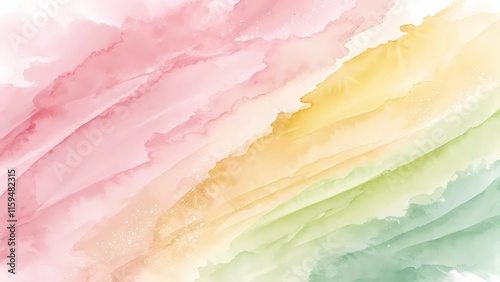 Abstract Watercolor Strokes Background
