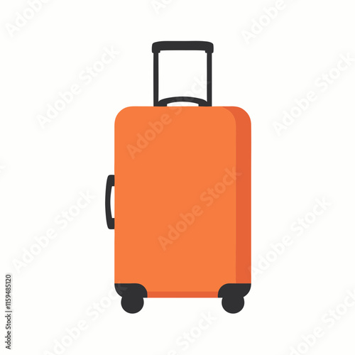 Travel suitcase icon isolated style






