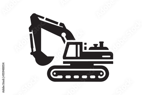 Creative excavator illustration 