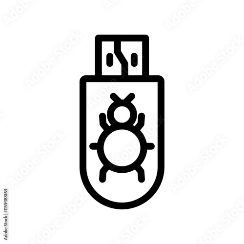 Boot Sector Vector Line Icon Design