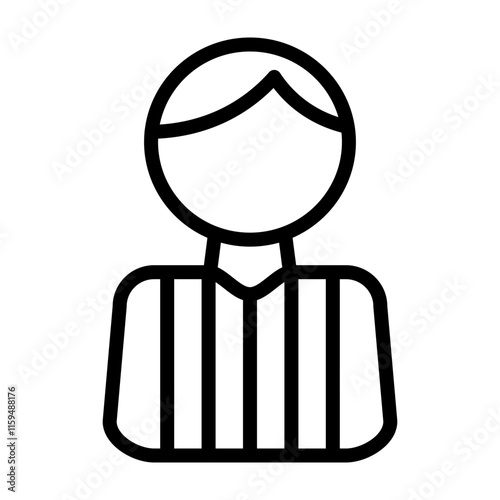 Criminal Vector Line Icon Design