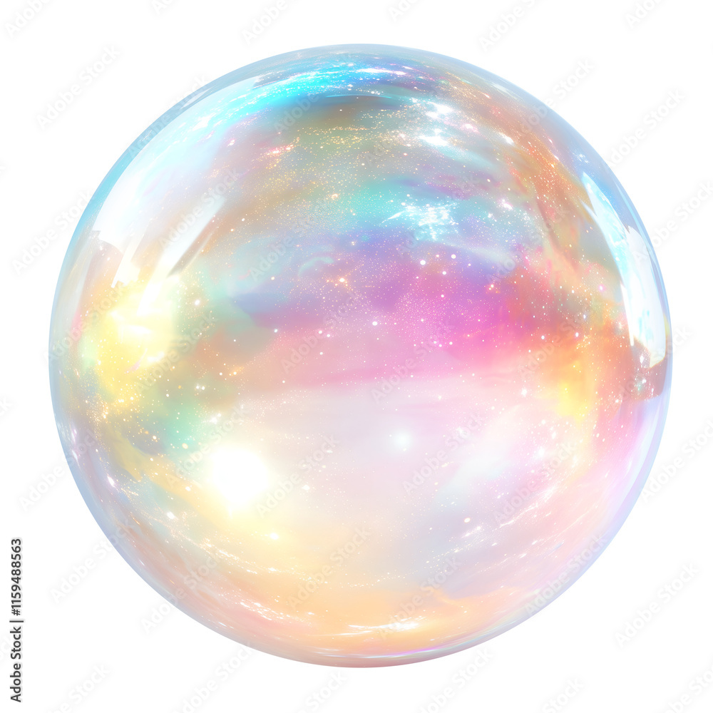 Mystical magic sphere with a cosmic glow. Mystical magic sphere with a cosmic glow.