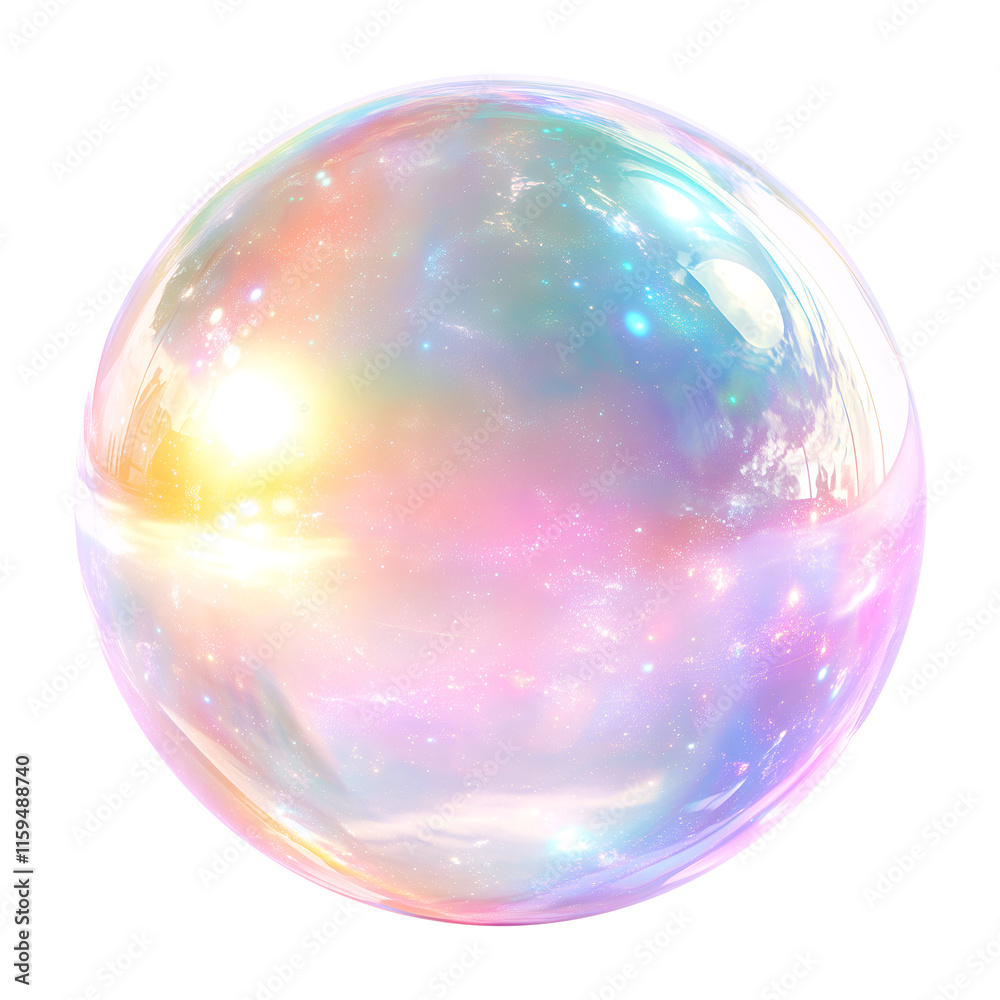 Mystical magic sphere with a cosmic glow. Mystical magic sphere with a cosmic glow.