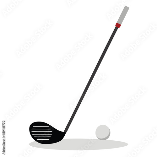 golf club and ball