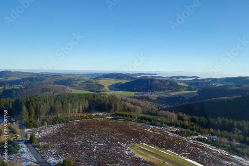 Ausblick vom Hochheideturm auf dem Ettelsberg in Willingen photo