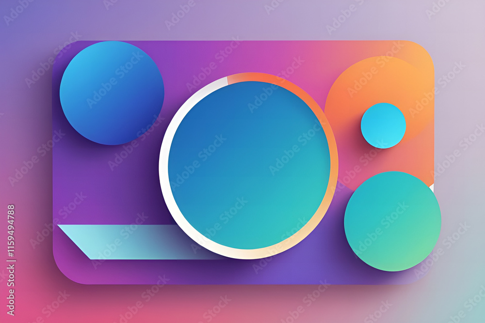 Vibrant Abstract Design with Gradient Circles Vibrant Abstract Design with Gradient Circles