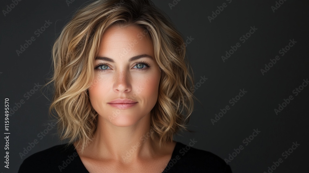 This captivating portrait showcases an actor with tousled blonde hair and striking blue eyes. She presents a relaxed yet confident demeanor, enhancing her expressive features. This captivating portrait showcases an actor with tousled blonde hair and striking blue eyes. She presents a relaxed yet confident demeanor, enhancing her expressive features.