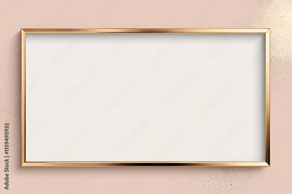 Modern Gold Frame for Art and Photography Display Modern Gold Frame for Art and Photography Display