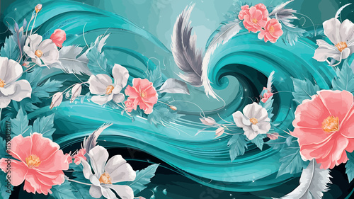 blooming tides petal drift wave garden inked blossoms flowing floral petal streams whispering waves floral currents ink ripple blooms
wave-kissed
