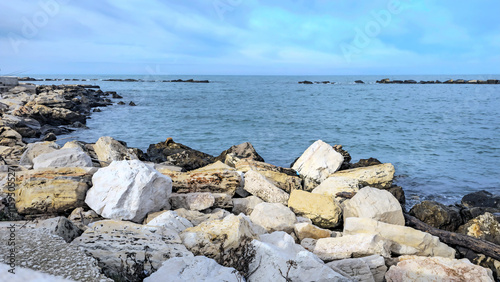Sticker Italian rocky seaside