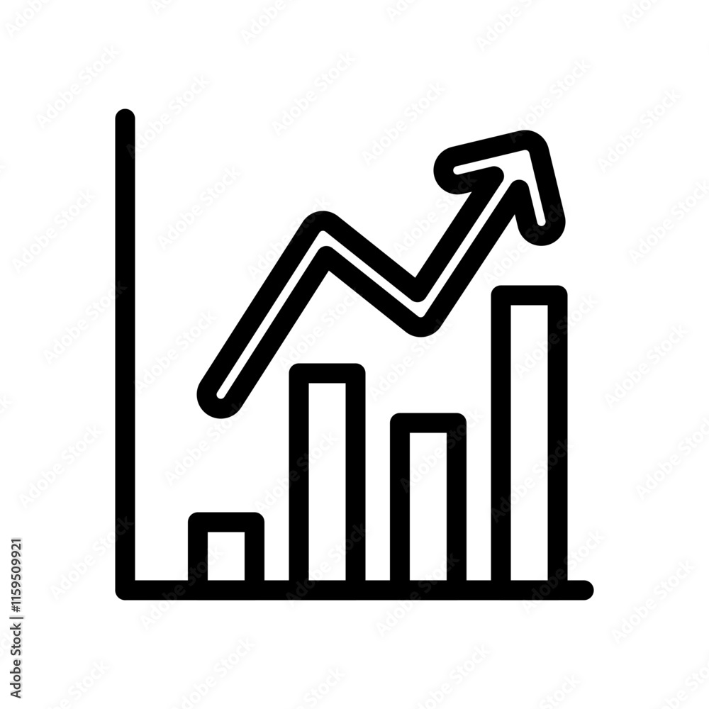 Trending Icon Vector Line Icon Design Trending Icon Vector Line Icon Design