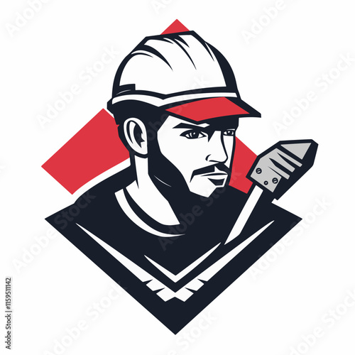 Construction Worker Logo