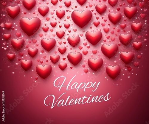 Greeting card with red heart, with a fresh photo.
