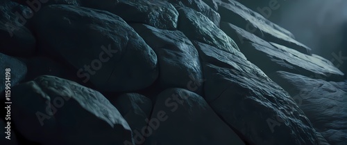 Wallpaper Mural Close up of a textured stone surface with natural color variations Torontodigital.ca