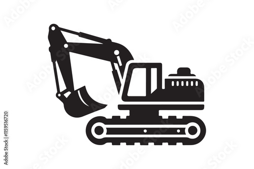 Creative excavator illustration 138.eps