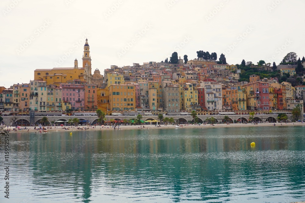Fototapeta premium Landmark of the city of Menton