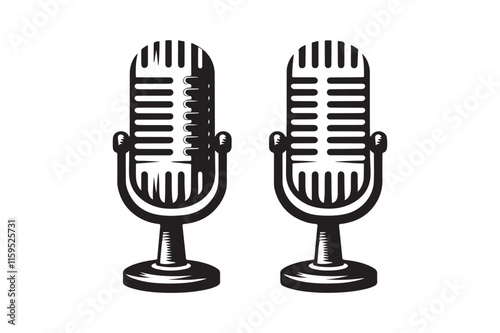 microphone silhouette vector 11.eps