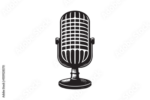 microphone silhouette vector 18.eps